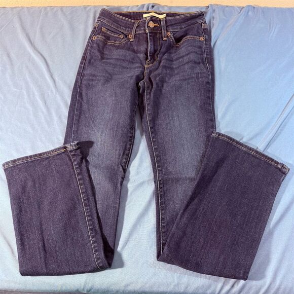Levi's Women's 715 Bootcut Jeans Size 24 Medium Wash Blue Denim - Picture 1 of 7